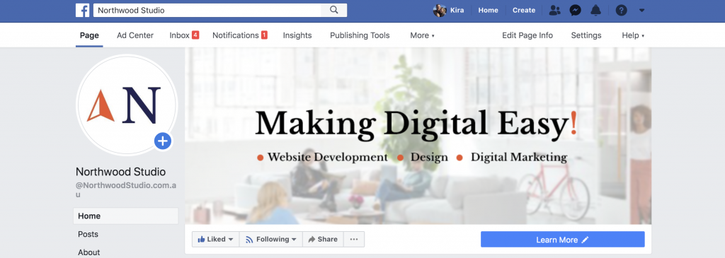 Setting up Facebook business page