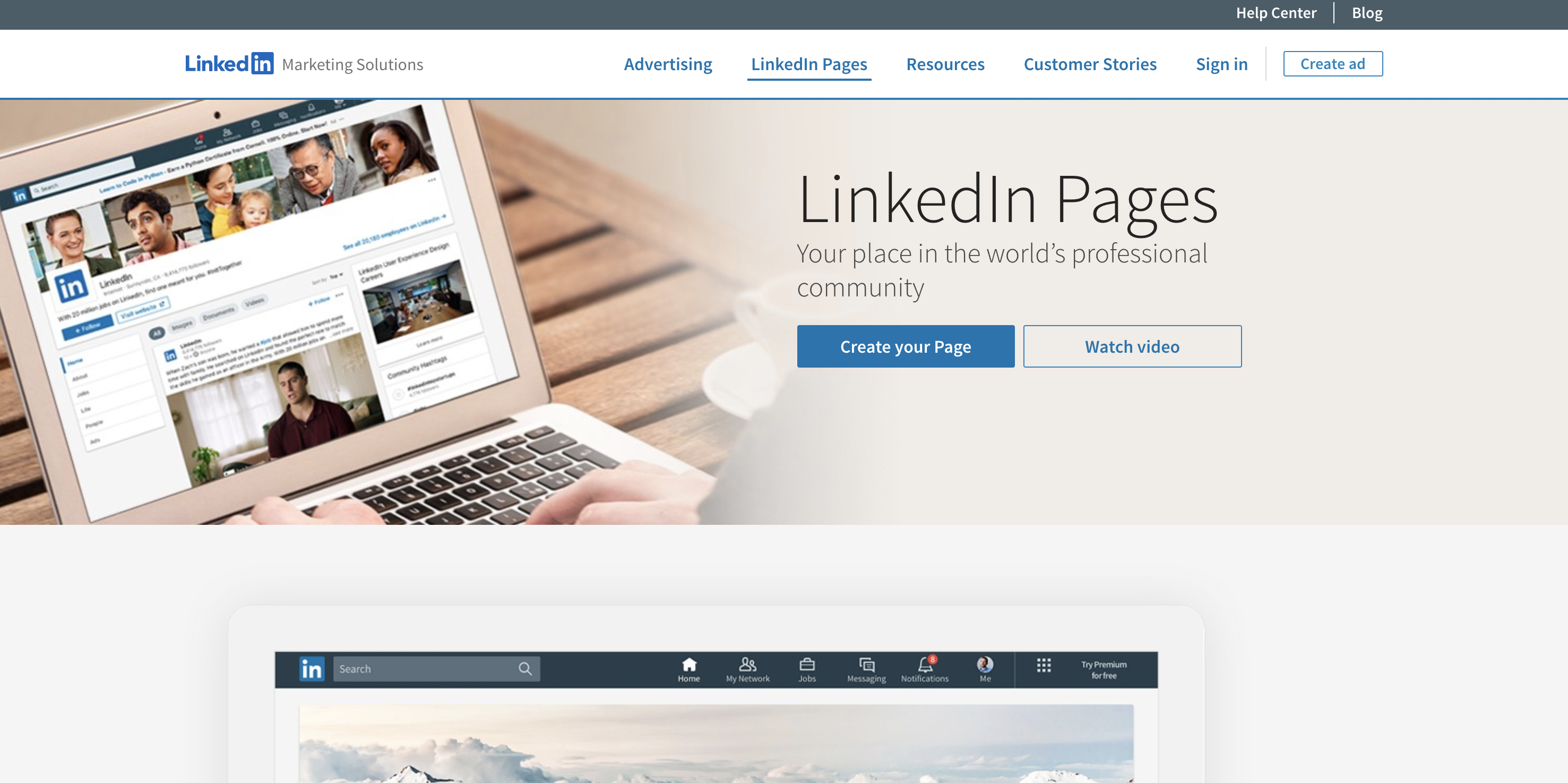 How to sign up for Linkedin business page